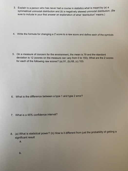 Solved What Kind Of Skew Is Created By A A Floor Effect