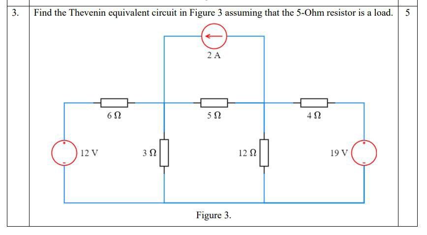 Solved 3. Find the Thevenin equivalent circuit in Figure 3 | Chegg.com