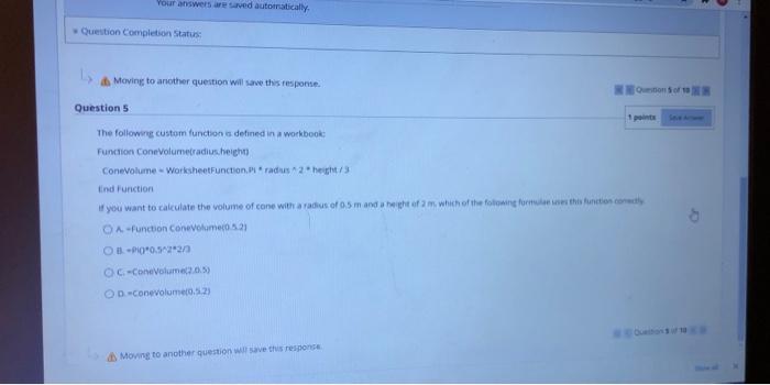 Solved Question Completion Status Moving to another question | Chegg.com