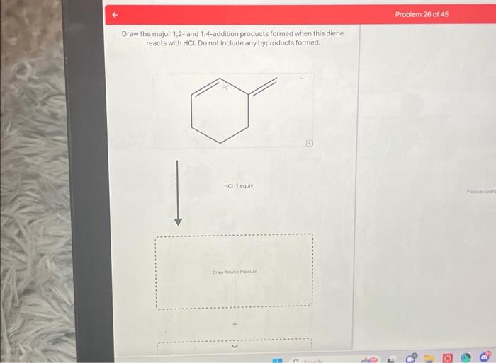 Solved draw the major 1 2 and 1 4 addition products formed chegg