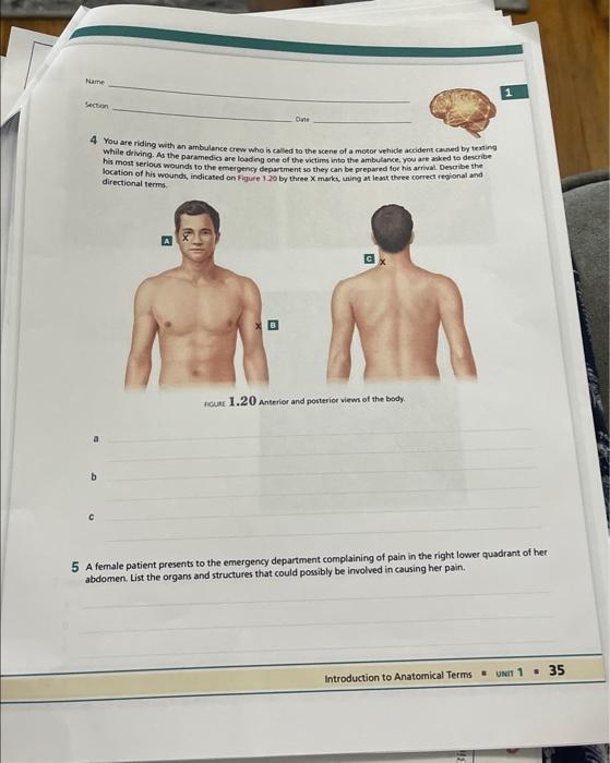 Solved 4 You are riding with an ambulance crew who is called | Chegg.com