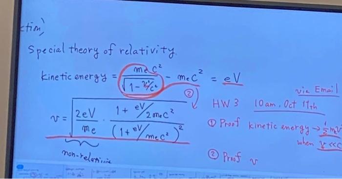 Special Theory Of Relativity. | Chegg.com