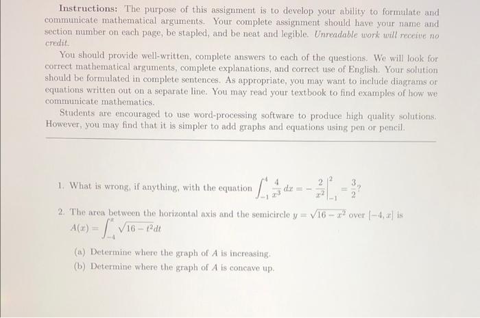 Solved Instructions: The purpose of this assignment is to | Chegg.com
