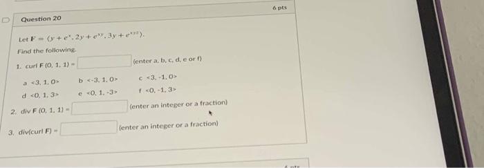 Solved 6 pts Question 23 Let E be the solid inside the | Chegg.com