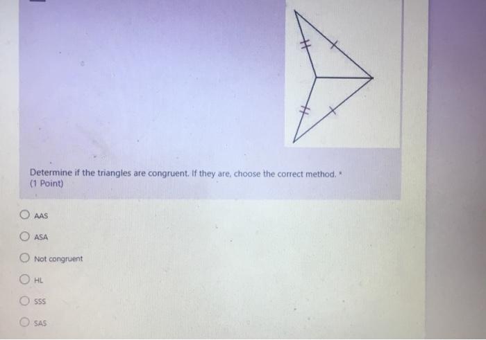 Solved Determine if the triangles are congruent. If they | Chegg.com