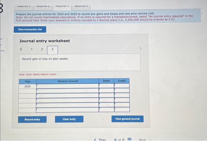 Solved Required 1 Calculate Pension Expense For 2024 And Chegg Com   Image