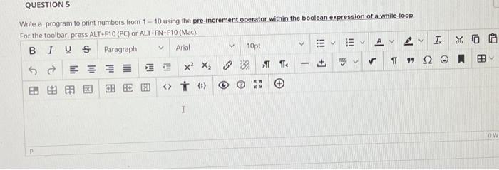 Solved Write a program to print numbers from 1- 10 using the | Chegg.com