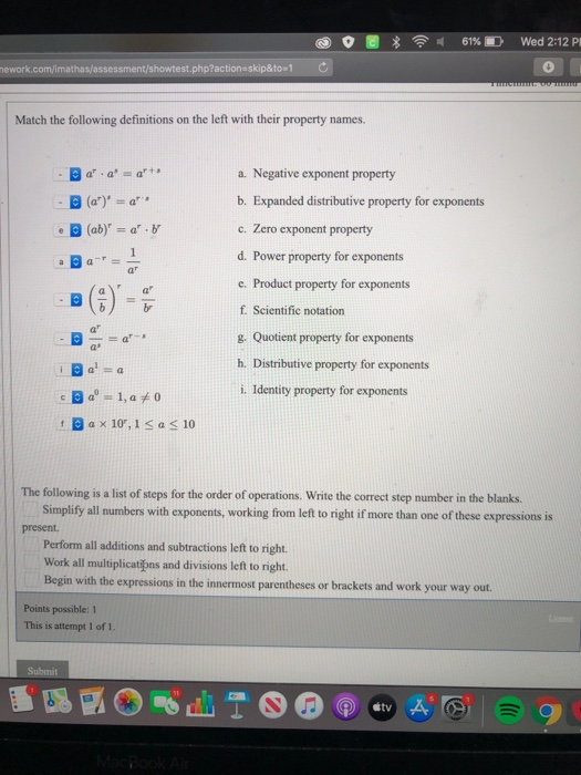 Properties of Zero and Negative Exponents, I-Ready Lessons Wiki