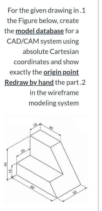 Solved For the given drawing in . 1 ﻿the Figure below, | Chegg.com