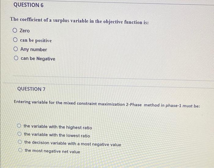 what is surplus variable in operation research