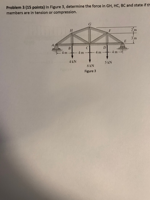 Solved Problem 3 (15 points) In Figure 3, determine the | Chegg.com