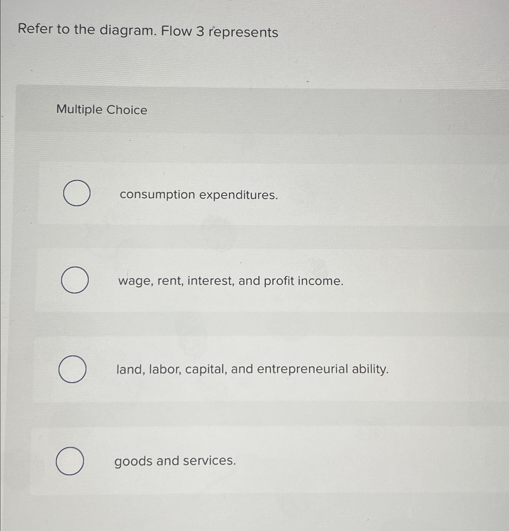 Solved Refer to the diagram. Flow 3 ﻿representsMultiple | Chegg.com
