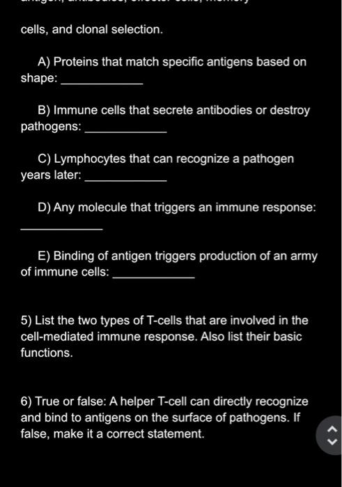 Solved 1) Match the following terms to their proper | Chegg.com