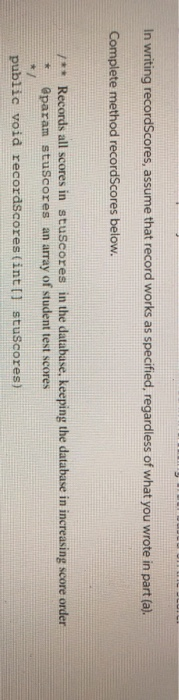 Solved PLEASE USE JAVA (also make sure part a is called in | Chegg.com