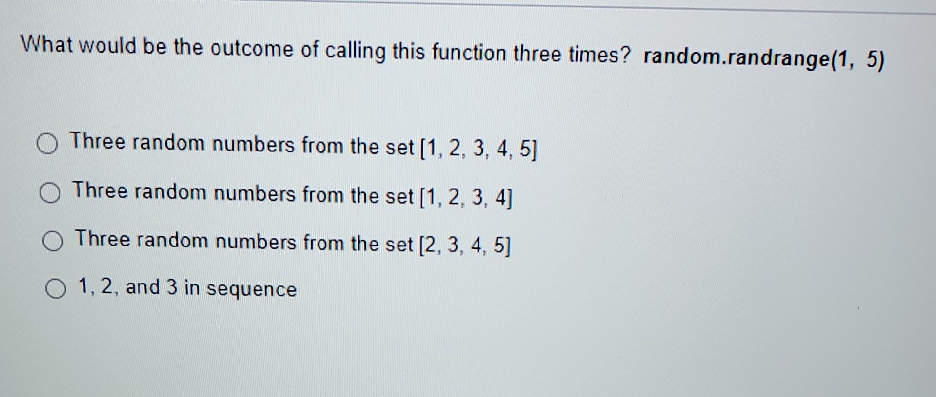 Solved What would be the outcome of calling this function | Chegg.com