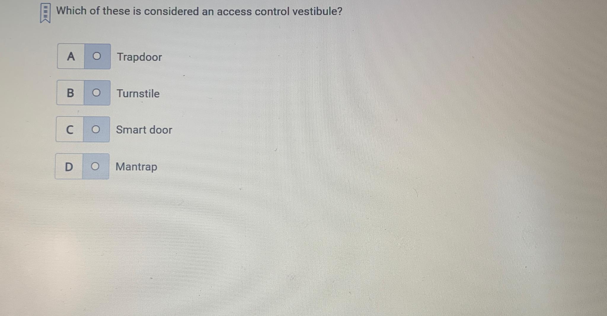 Solved which of these is considered an access control chegg