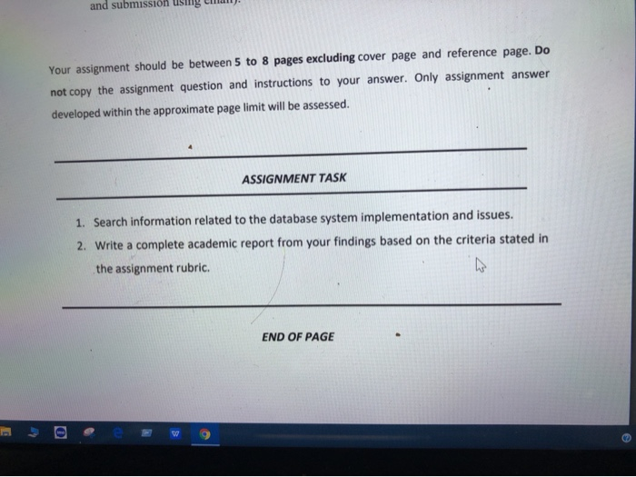 Solved and submission using Your assignment should be | Chegg.com