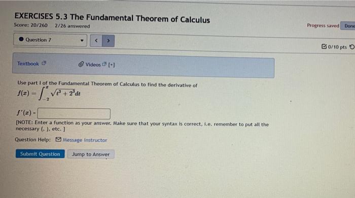 Solved EXERCISES 5.3 The Fundamental Theorem Of Calculus | Chegg.com