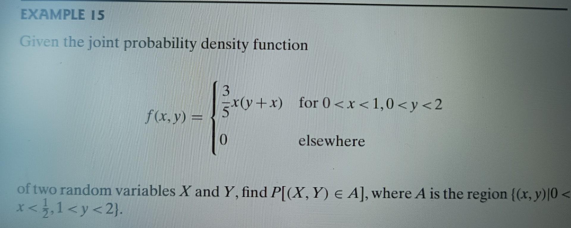 Solved Given the joint probability density function | Chegg.com