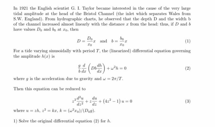 Solved Engineering Analysis Where K is a constant, solve the | Chegg.com