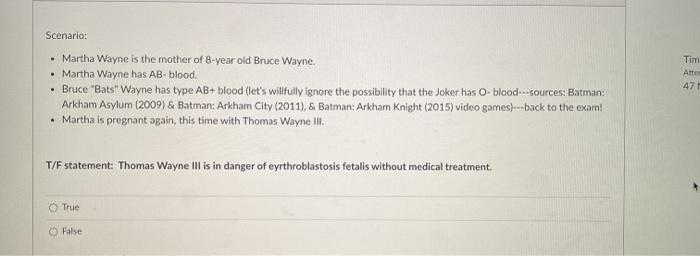 Solved Scenario: . Martha Wayne is the mother of 8-year old 