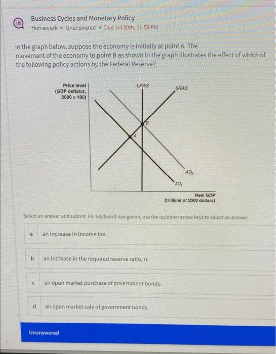 Solved In the figure below, the movement from point A to | Chegg.com