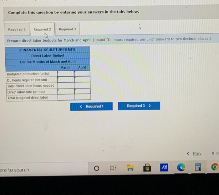 Solved Ornamental Sculptures Mfg manufactures garden