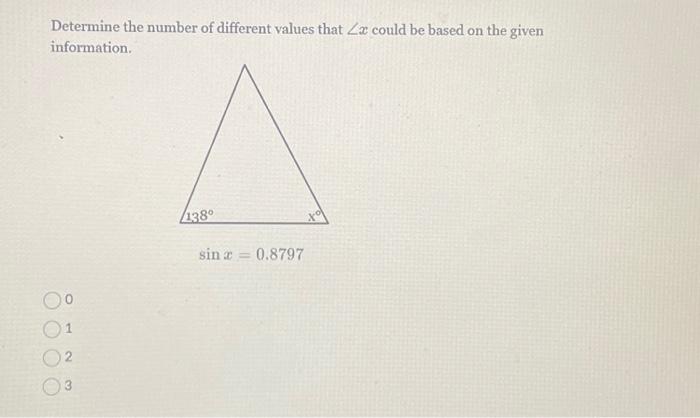 Solved Determine the number of different values that Zx | Chegg.com