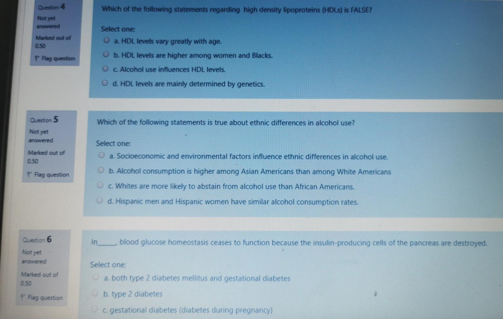 Solved Question 4 Which Of The Following Statements | Chegg.com