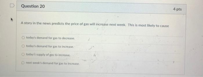 Solved Question 10 4 pts All else the same, a decrease in | Chegg.com