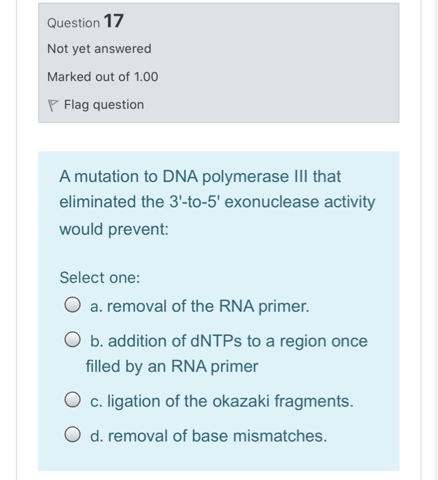 question 16 not yet answered marked out