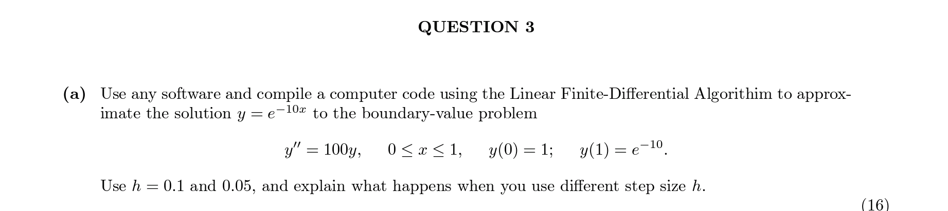 Solved QUESTION 3(a) ﻿Use any software and compile a | Chegg.com