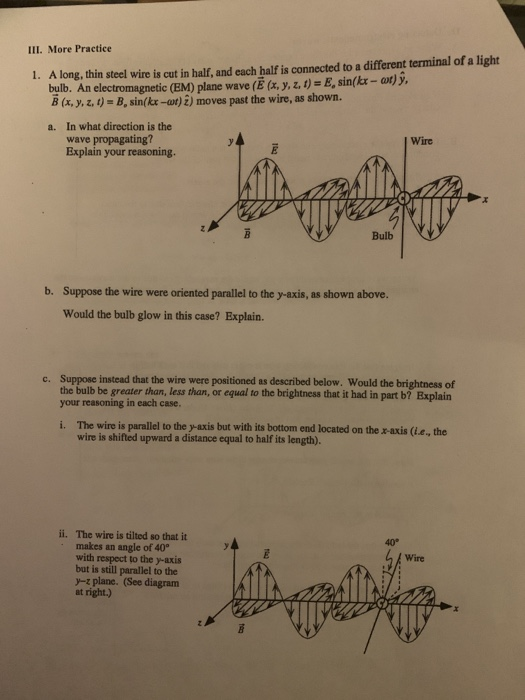 11. Detecting electromagnetic waves A. Write an | Chegg.com