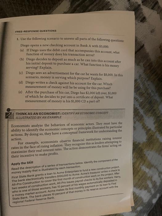 Solved 1. Use the following scenario to answer all parts of | Chegg.com