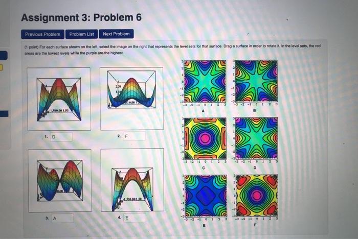 Solved Assignment 3: Problem 6 Previous Problem Problem List | Chegg.com