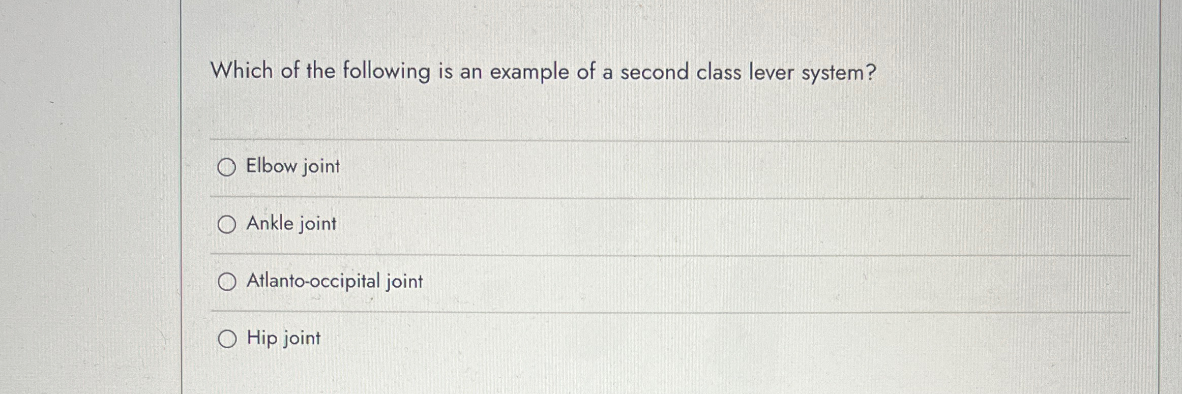 Solved which of the following is an example of a second chegg