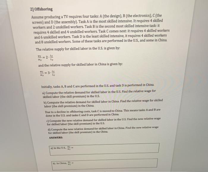 Solved solve for a b c and d. the answers should look | Chegg.com