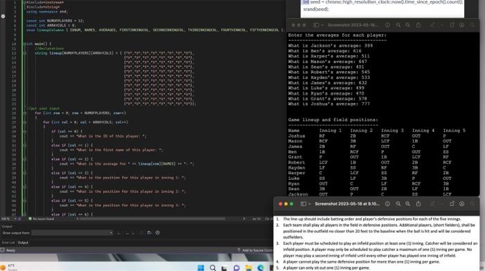 Solved I need help with my C++ program im trying to have 12 | Chegg.com