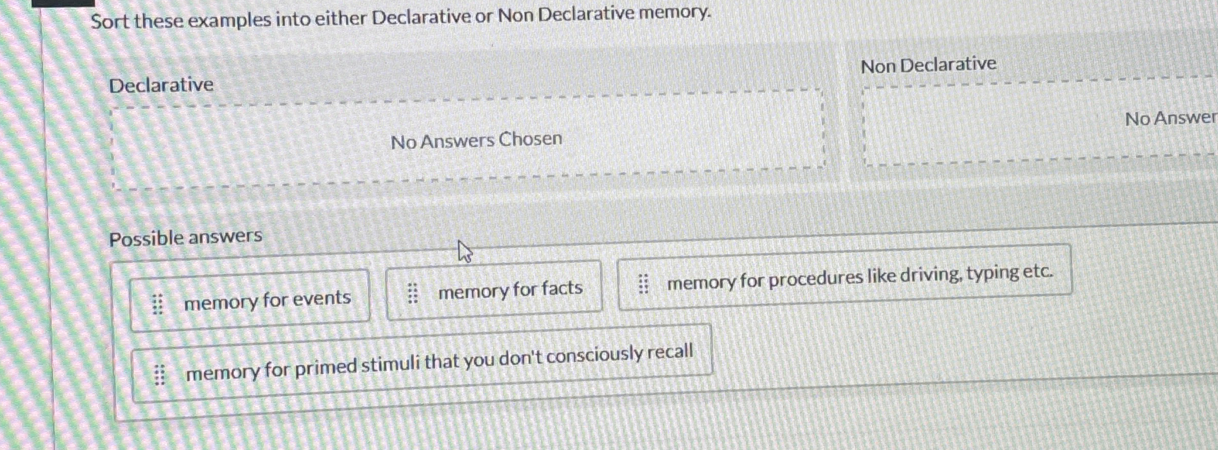Solved Sort these examples into either Declarative or Non | Chegg.com