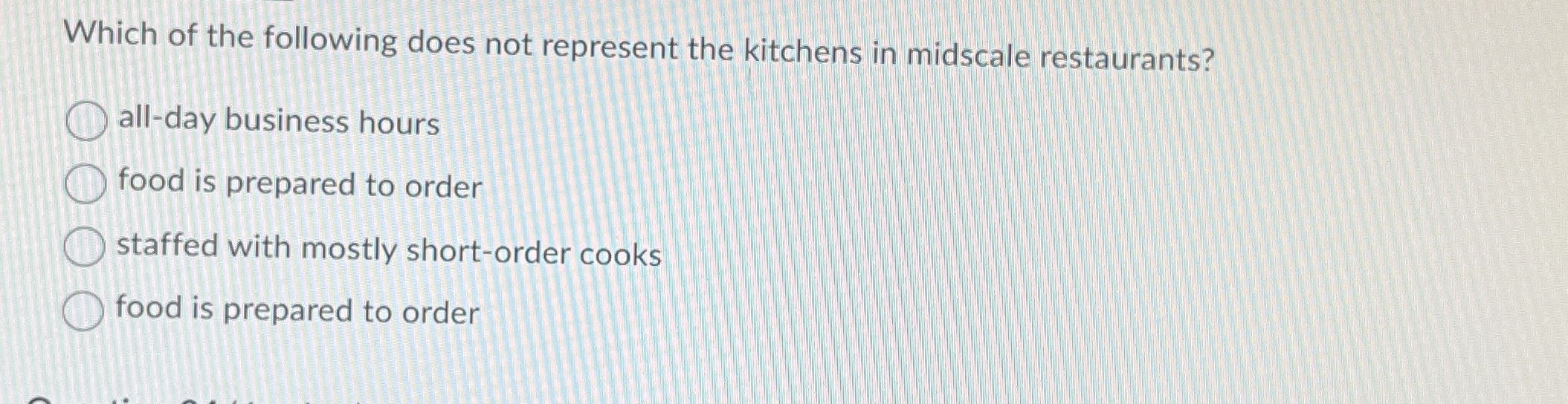 Solved Which of the following does not represent the