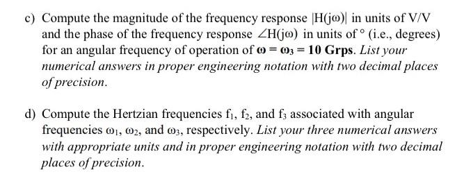 Solved 1) Consider The RC Filter Shown In Figure 1 Below, | Chegg.com