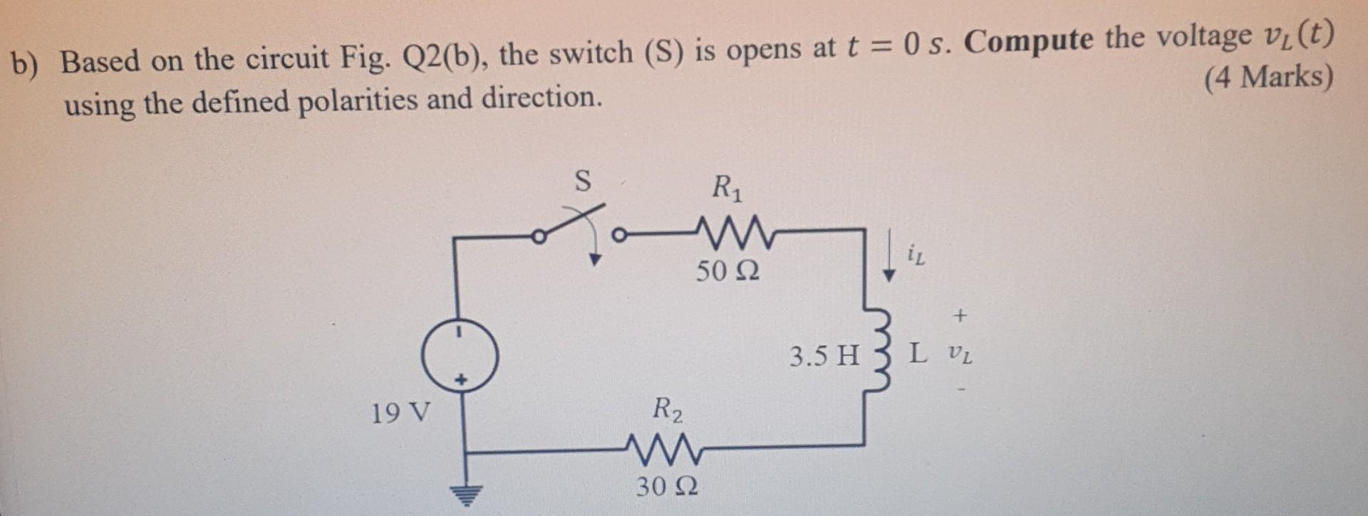 Solved 2. A) For The Circuit Shown In Fig. Q2(b), Assuming | Chegg.com