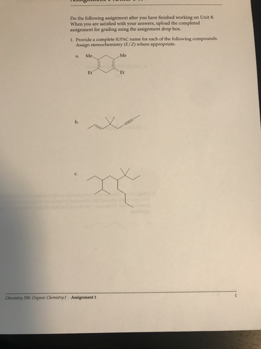 Solved Do the following assignment after you have finished | Chegg.com