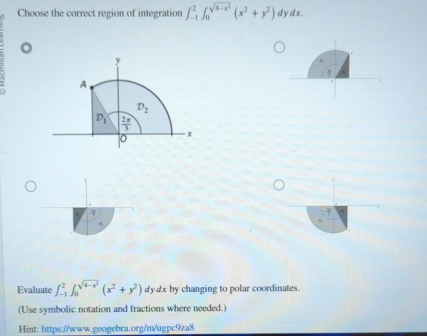Solved Use cylindrical coordinates to calculate the triple | Chegg.com