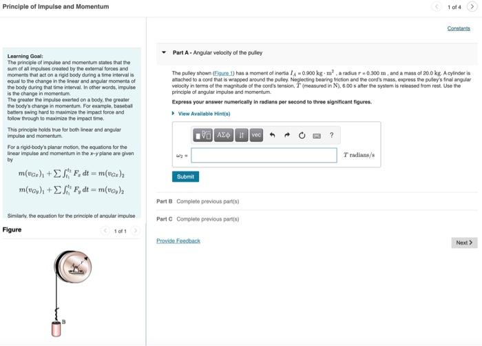 Solved Principle Of Impulse And Momentum 1 Of 4 | Chegg.com