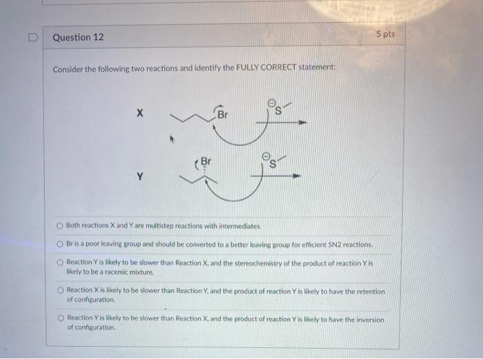 Solved Question 12 5 pts Consider the following two | Chegg.com