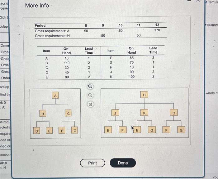 Solved Given The Following Product Structure, Master | Chegg.com