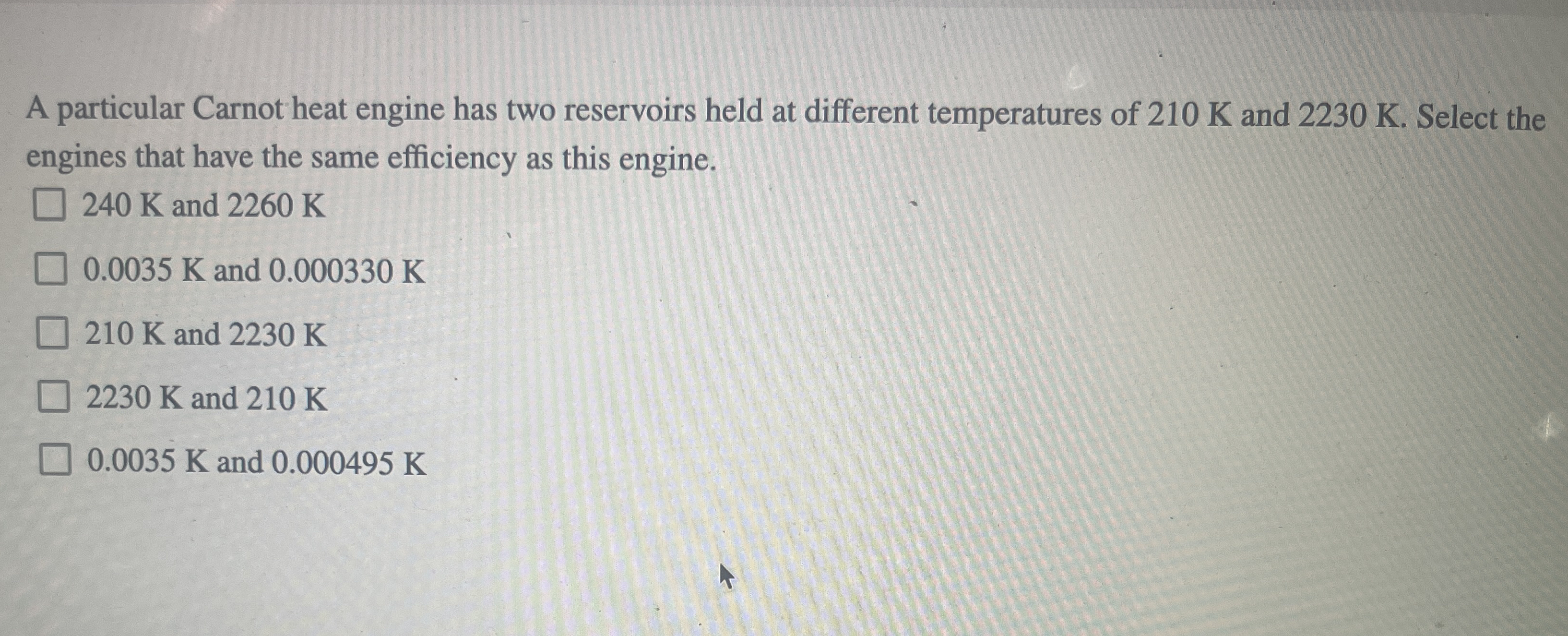 Solved A Particular Carnot Heat Engine Has Two Reservoirs Chegg Com