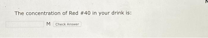 Solved Using your graph, determine the molar concentration | Chegg.com