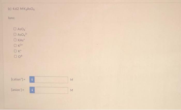 Solved Determine the molarity of each of the ions present in | Chegg.com